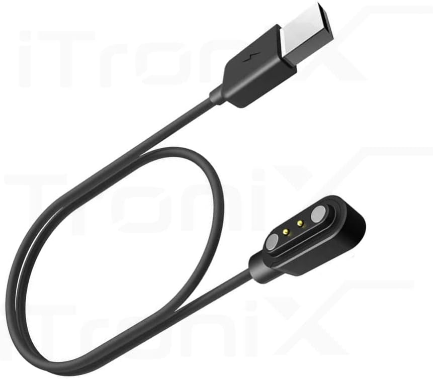 iTronix Charging Cable Suitable for Boat Storm/Storm 1.3" Curved Display/Xtend/Xtend Pro/Xplorer/Wave Connect/Wave Beat/Wave Fit/Wave Style Smartwatches