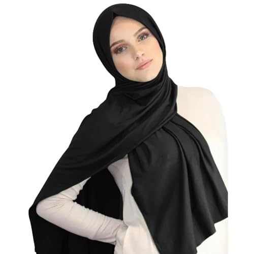 Hijab Scarf for Women Soft Cotton Muslim Jersey Hijab Head Wrap Scarves Fashion Long Scarf Shawls3