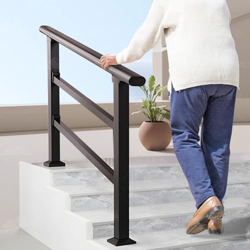 Rampe d'escalier renforcée haut de gamme avec finition design et moderne
