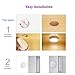 Rechargeable Motion Sensor Light 1000mAH LED Puck Lights, Stick Anywhere Light, Cordless Closet Light, Automatic Under Cabinet Lighting for Counter,Pantry,Wardrobe,Hallway,Stairs,Warm White 3 Pack