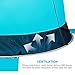 WolfWise UPF 50+ Easy Pop Up 3 Person Beach Tent Sport Umbrella Instant Sun Shelter Tent Sun Shade Canopy
