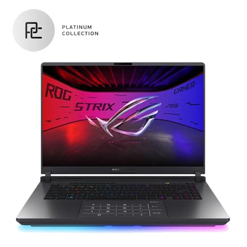 Image of ASUS ROG Strix G16 16 inch 2.5K IPS 240Hz Gaming Laptop Computer, Intel Core Ultra 9 275HX Processor; NVIDIA GeForce RTX 5070 Ti 12GB GDDR7; 32GB DDR5 RAM; 2TB SSD, Thunderbolt 5 x2, Windows 11 Home