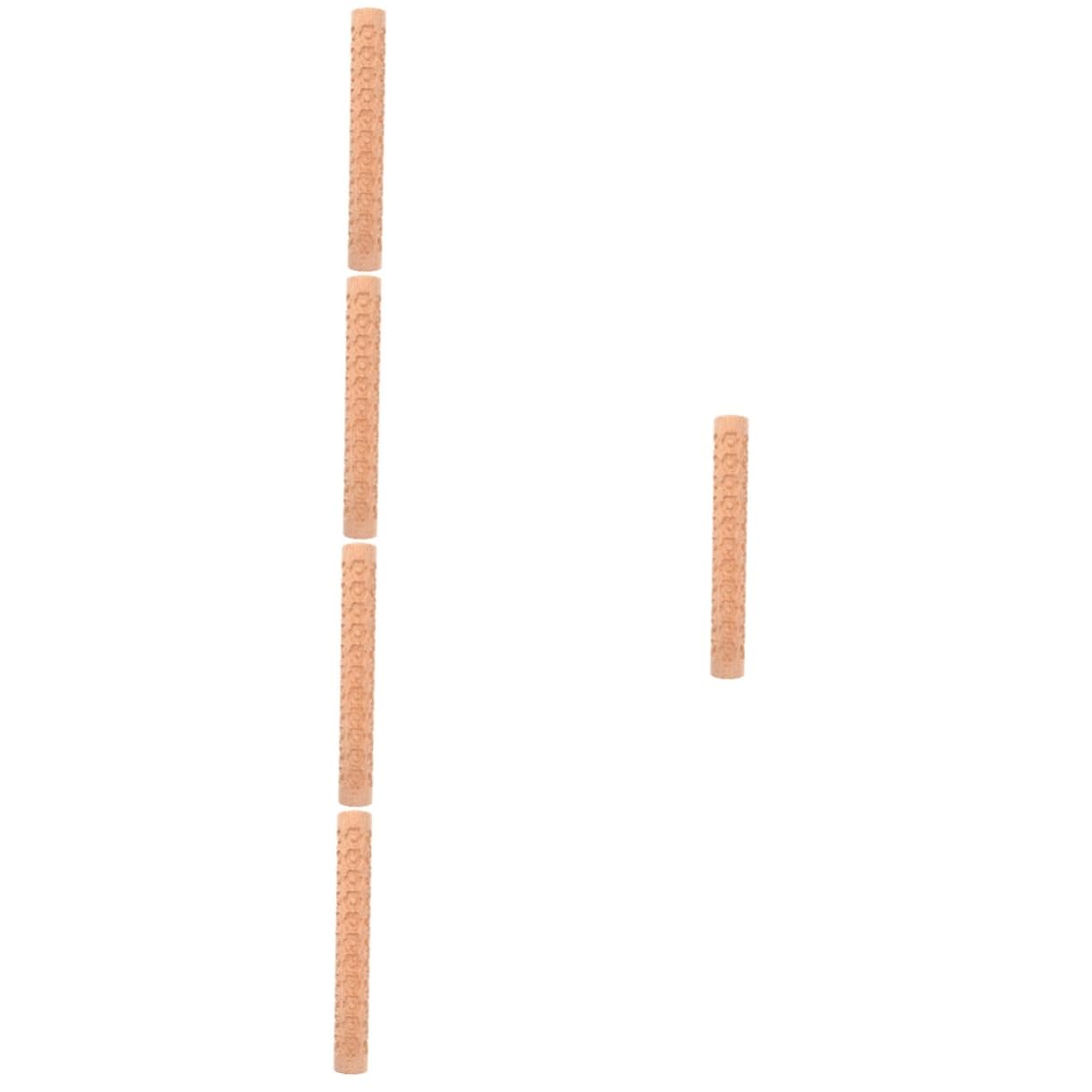 EXCEART 5pièces Texture Bois pour Outil De Modelage Pratique pour Pâtisserie Poterie à Pâtisserie pour Polymère Et Fondant Design Ergonomique Et pour Travail Manuel Facile