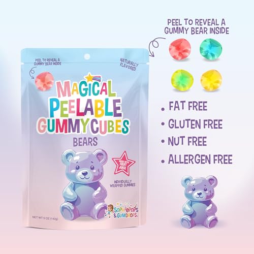 Cubos gomosos pelables oso 5 oz 6 unidades miniatura 7