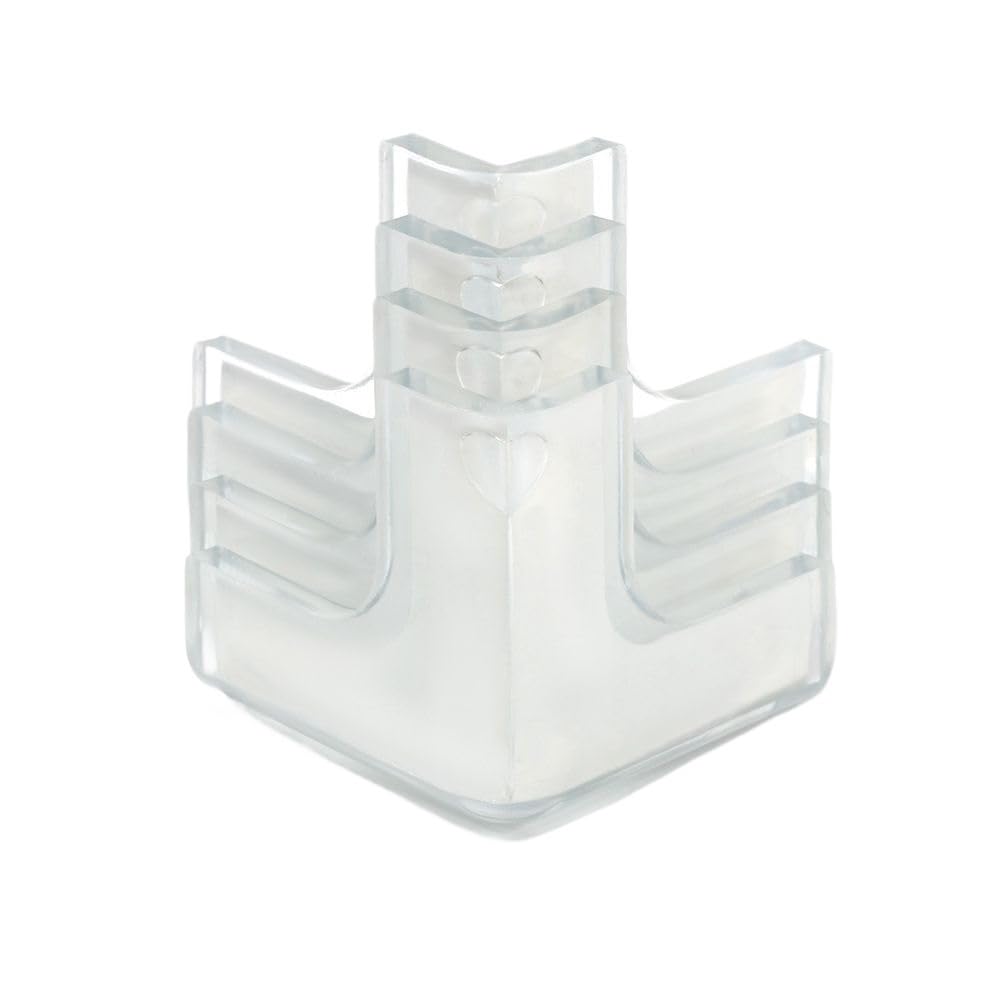 4PCS Desk Safety Anticollision Strip Table Corner Protector Edge Protection Guards(Transparent-1)