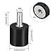 uxcell M4 Thread Male Female Rubber Mounts,Vibration Isolators,Shock Absorber 13mm x 13mm Black 4pcs