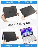 Fintie etui kompatybilne z MacBook Neo 13 cali A3404 z chipem A18 Pro 2026, ultracienka twarde etui ochronne Snap Cover, Czarny (Matowy)