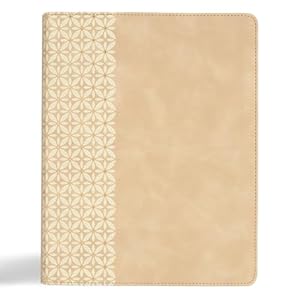 Book cover CSB Notetaking Bible, Expanded Reference Edition, Cream SuedeSoft LeatherTouch, Black Letter, Journaling Space, Cross-References, Reading Plan, Easy-to-Read Bible Serif Type