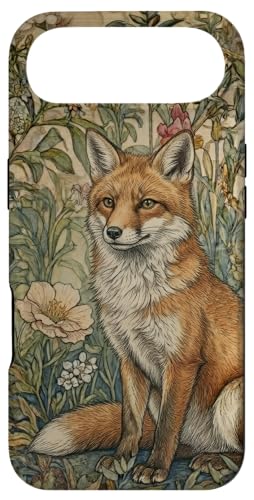 Red Fox in a Old Fashioned English Garden �r���e�[�W �X�}�z�P�[�X iPhone Air �p