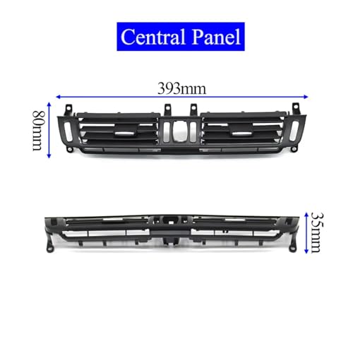 Grille de ventilation centrale en ABS durable pour console avant X6 F16 - 3
