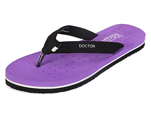 Image of DOCTOR EXTRA SOFT House Slipper for Women's Care Dr Orthopaedic Super Comfort Fitting Flat Cushion Chappal Flip-Flop for Ladies & Girl's