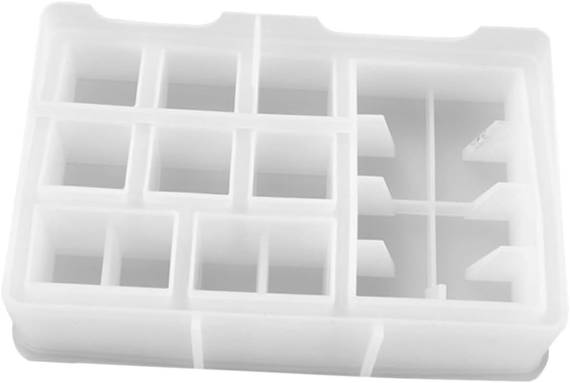 Epoxy Resin Mold Silicone Lipstick Storage Box Creative DIY Molds for Storage High Transparency