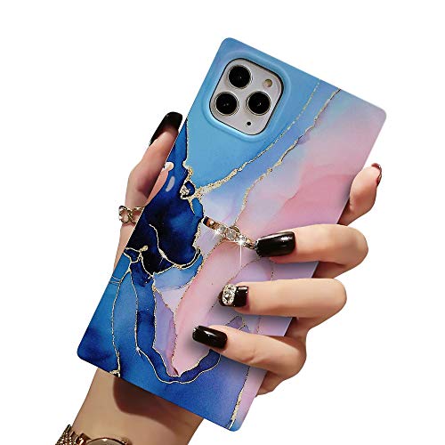 Coque iPhone 12 Pro Max bleu foncé avec anneau rotatif 360