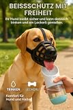 Flamingo Maulkorb Benzo XS – Silikon Maulkorb verstellbar weich komfortabel für kleine Hunde – für Training, Spaziergang & Tierarzt