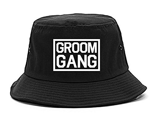 Kings Of NY Groom Gang Bachelor Party Bucket Hat Black