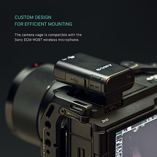 Image of Tilta Camera Cage Compatible with Sony ZV-E1 | Cold Shoe, NATO Rail, M3 and 1 /4 inch inch-20 Threads | Includes NATO Top Handle, Cooling System, Rod, LWS Baseplate | Black (Pro Kit)