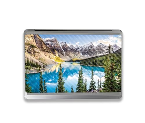 Image of MightySkins Carbon Fiber Skin Compatible with Microsoft Surface Laptop Studio 2 (2023) Full Wrap Kit - Mountain Lake | Protective, Durable Textured Carbon Fiber Finish | Made in The USA