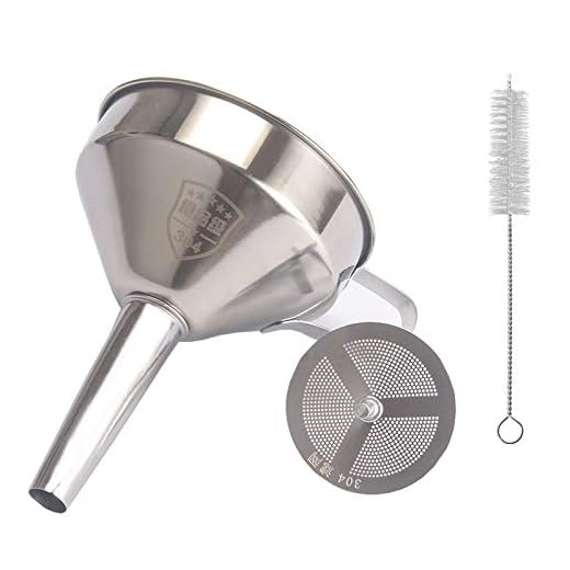 Hayaww Edelstahltrichter Set - Hochwertiger Trichter Mit Mesh Filter für Küche und Flaschen