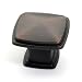Dynasty Hardware K-81091-10B-25PK Cabinet Hardware 1-1/4-Inch Square Knob, Oil Rubbed Bronze, 25-Pack