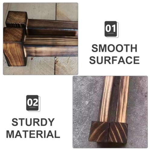 Support pour pots de fleurs étagère bois massif jardinière balcon Lurrose