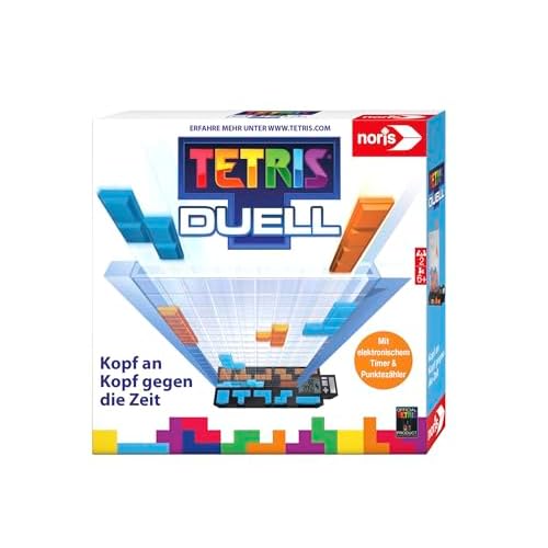Noris 606101799 – Tetris Duell, das packende Eins-gegen-Eins Strategiespiel für Groß und Klein, ab 6 Jahren