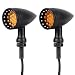 Oumurs 2X Motorcycle Turn Signals Bullet Blinker Indicator Lights Amber Lamp 12V 20LED CNC Universal