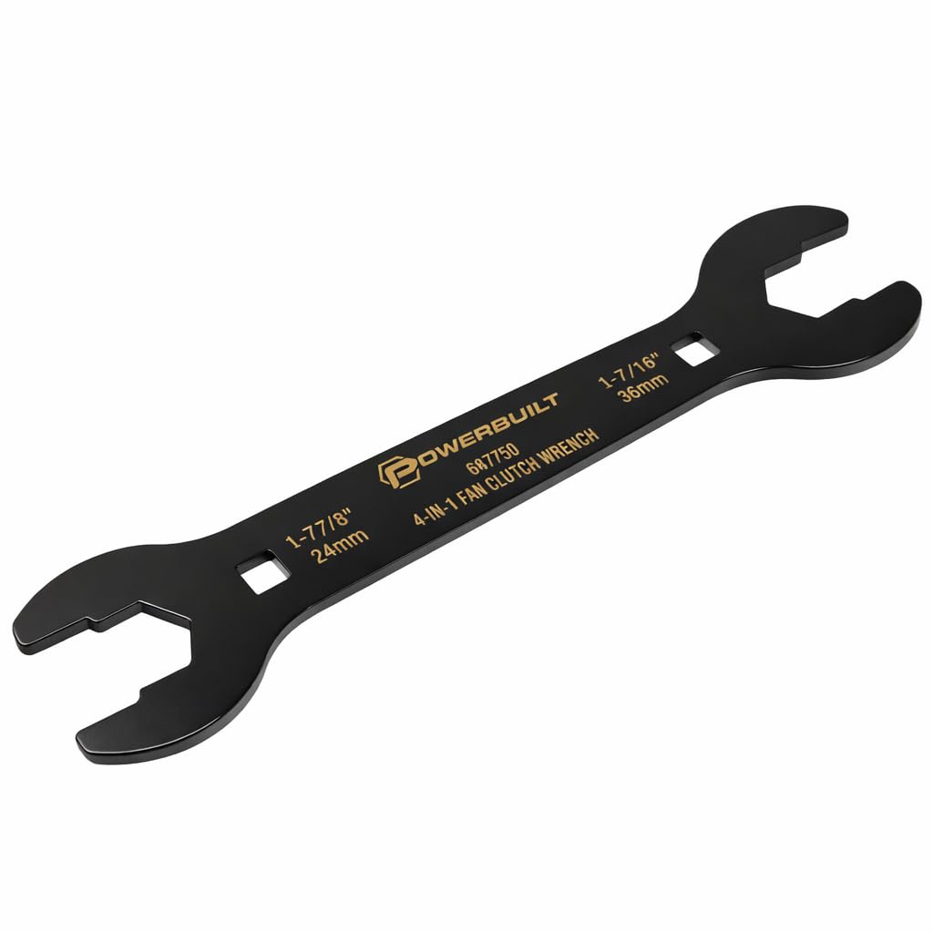 Amazon.com: Powerbuilt 4-in-1 Universal Fan Clutch Wrench, For use