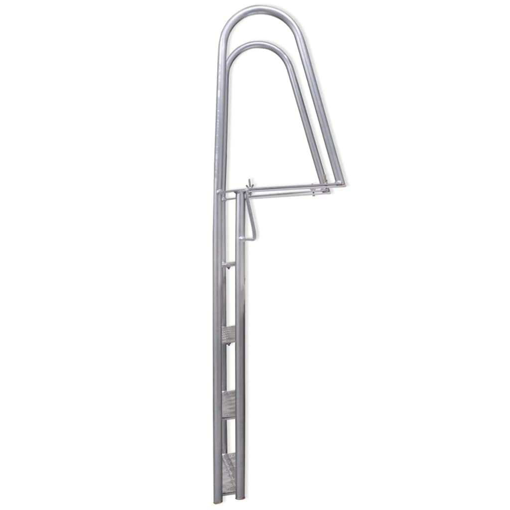 Échelle de Piscine/Quai à 4 marches Aluminium 167 cm,Maison & Jardin,Piscine & Spa,Accessoires pour piscines & spas,Échelles, escaliers & rampes de Piscine,8.2 kg-91197