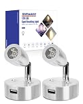 SUPAREE 12V LED Lights Caravan Campervan Lights LED Dimmable 12V Reading Light USB Touch Switch 3200K for RV Van Motorhome Boat 2Pcs