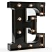 Light up Letters LED Letter Black Alphabet Letter Night Lights for Home Bar Festival Birthday Party Wedding Decorative (Black Letter E)