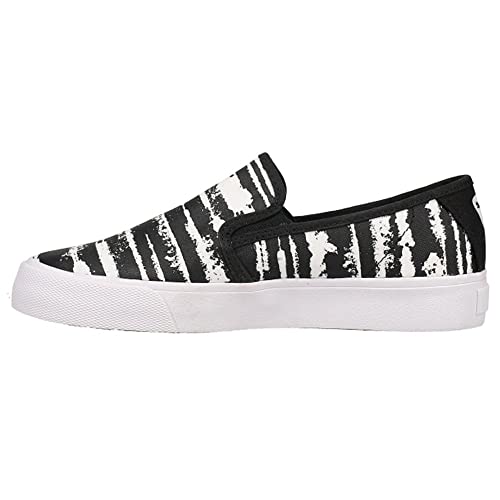 PUMA PUMA Bari Slipon Cat Stripe Mens Shoes Size 6.5, Color: Black/White