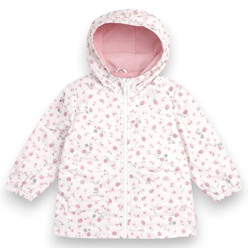 Image of Carter's Toddler & Little Girls' Midweight Fleece Lined Hooded Raincoat Rain Jacket