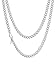 Produktbild Richsteel herren Kette 3mm breit 55cm Kubanische Kette aus Edelstahl Panzerkette Halskette in Silber für Frauen und Männer