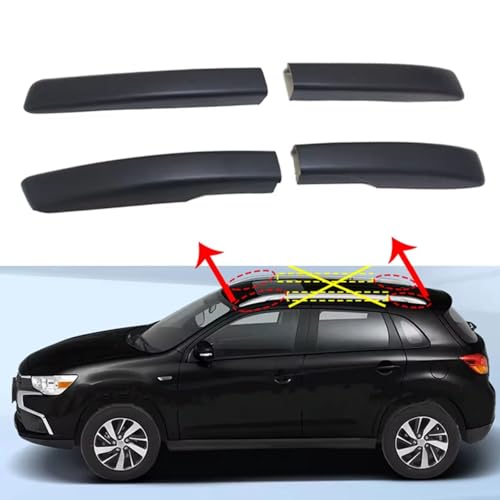 Enjoliveurs de barres de toit pour Mitsubishi ASX : kit de rechange 4 pièces avant-arrière - 4