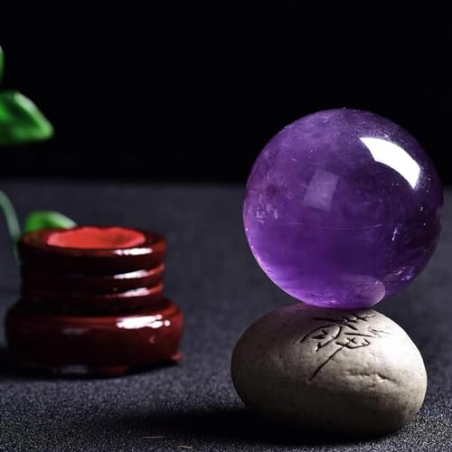 Esfera de amatista natural de 70mm para decoracion y altar wicca 7