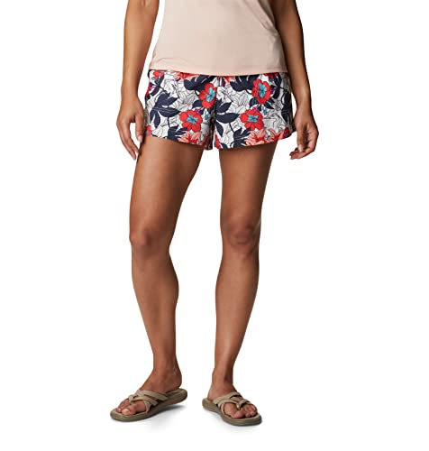 Columbia Women's Sandy River Ii Printed Short, White Lakeshore Floral Multi, Small #TOP1