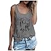 Yowablo Chemise Femme Chemises d'été Graphique Hauts col Rond sans Manches été t-Shirt débardeur Femme Chemisier Hauts Sexy Mignons pour Femmes Taille Plus