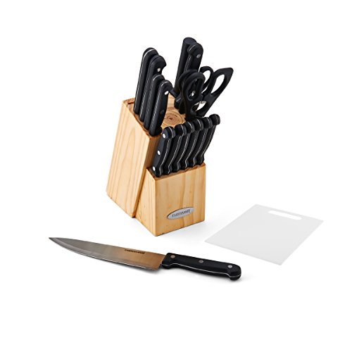 Image of Farberware 17 Piece Triple Rivet Cutlery Set, Black