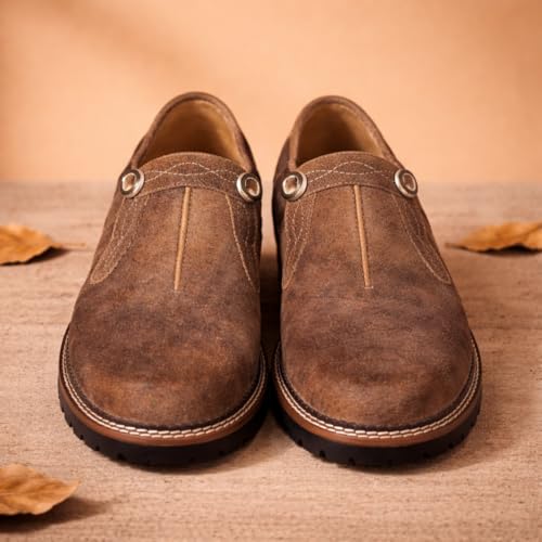 Image of Men's Leather Sneakers Leather | Solid Pattern | Premium Casual Sneakers | Stylish Everyday Comfort Fit