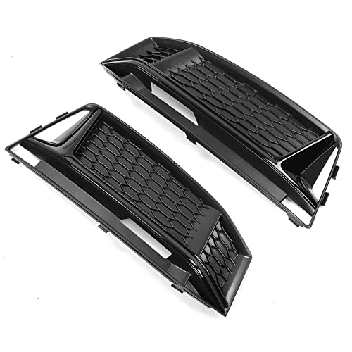Calandre d'antibrouillard pour Audi A4 B9 S-Line 2016-2018 garniture chrome et noir