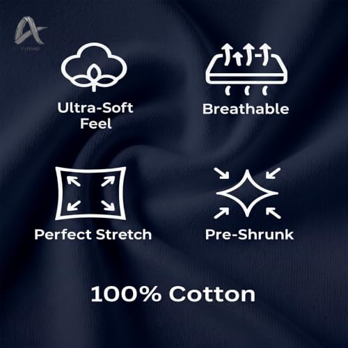 Image of Men's 100% Cotton Crew Neck T-Shirt | Regular Fit | Soft & Breathable | Casual Everyday Wear