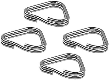 Foto&Tech 4 Pieces Lug Ring Camera Strap, Triangle Split Ring Hook, Compatible with Fujifilm Lecia Nikon Canon Sony Olympus Pentax Panasonic SLR RF Mirrorless Camera (Regular)