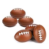 Grobro7 Mini Football Squishy Rugby Stress Relieve Balls Slow Rising Baseball Foam Toy Super Bowl Football Themed Party Supplies for Kids-6 Pack
