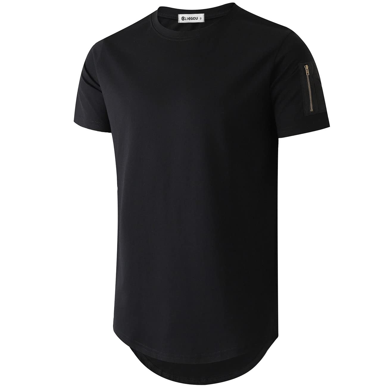 KLIEGOUMens Cotton Hipster Hip Hop Crewneck T-Shirt S-3XL