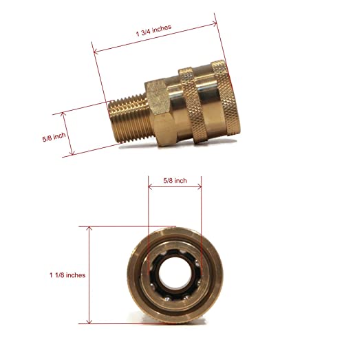 The ROP Shop | Pressure Washer Pump for Hillman 881705 Reinforced Detergent Brass Cold Water