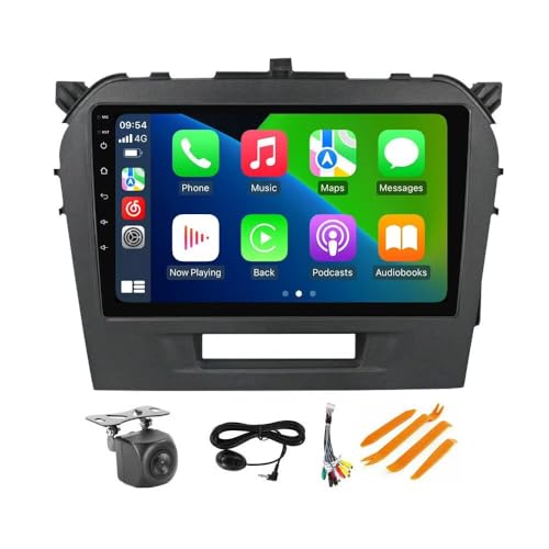 Upgrade Radio for Suzuki Vitara - Android 13 Stereo for Suzuki Vitara 2015-2019 IPS Touch Screen Built-in Car-Play Android Auto/GPS Navigation/5G WiFi/FM/SWC/AHD Camera