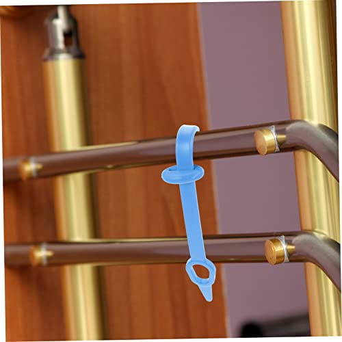 Yardwe 20 Stück Regenschirm-Blauer Kleiderbügel Multifunktionale Handtuch-Kratzgriffe Kleidung Anti-Reißverschluss Kein Strandhaken Winddicht Rutschfest Werkstatt-Krawatten Für – Bild 4