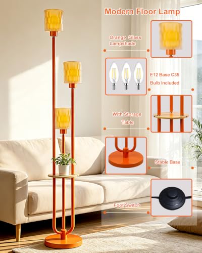 Image of Lightdot Globe Floor Lamp with LED Bulbs Included, Dimmable Floor Lamps,Unique Modern Standing Tall Lamp for Bedroom Living Room /Sofa Beside /Corner Decor-Gold
