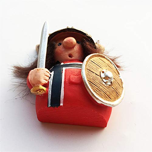 3D Viking Pirate Norway Fridge Magnet Souvenir Gift Home Kitchen Decoration Magnetic Sticker Norway Refrigerator Magnet Collection #TOP1