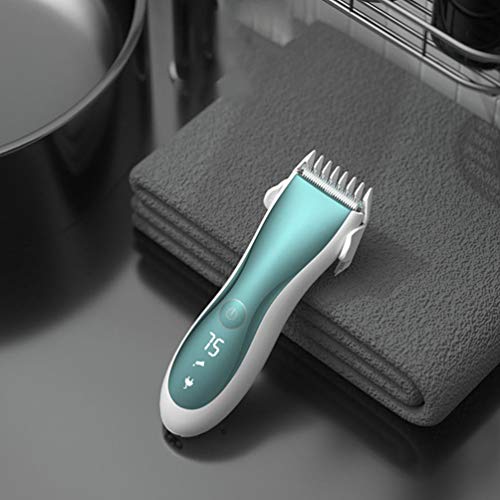 Toddmomy Cortador de cabelo infantil sem fio, recarregável, ferramenta de cuidados para bebês, recém